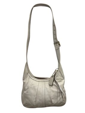 Vintage Coach Ergo Cream White Leather Crossbody Adjustable Bag Y2K Luxury